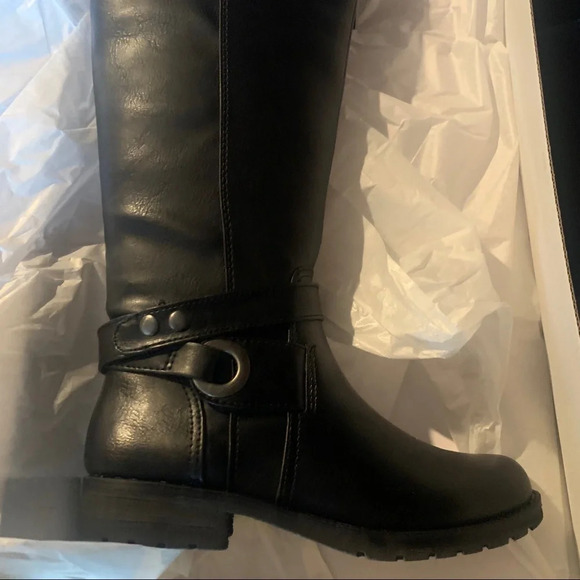 Natural Soul Blair Black Tall Ridding Boot Comfort - Picture 4 of 8